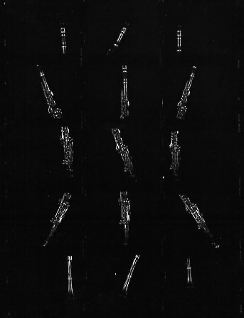 11#09 B-Klarinette, aus der Serie Instrumente, oder „Pablos Guitarre“, 1998