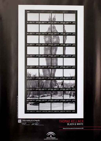 Ausstellungsplakat Thomas Kellner Centro Andaluz de la Fotografía, Almería, Spanien, signiert