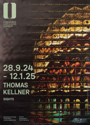 Ausstellungsplakat Thomas Kellner Sights, signiert