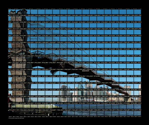 40#07 New York, Skyline at Brooklyn Bridge, 2003