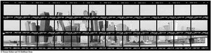 40#09 New York, Lower Manhattan Skyline, Kunstfotografie